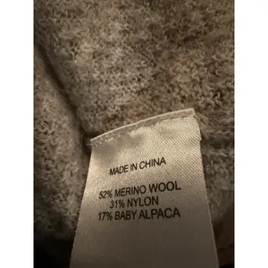 Quince Merino Wool Baby Alpaca Blend Sweater Sz XS Light Gray Minimalist‎ Cozy thumbnail 5