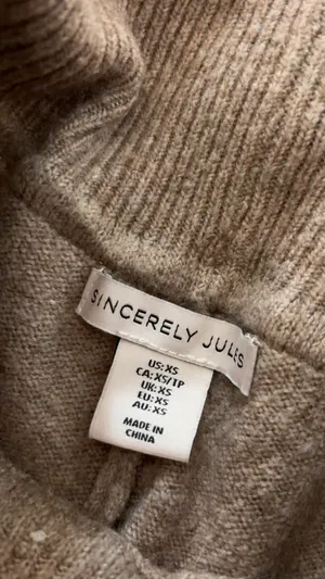 Sincerely Jules brown fold over leggings in XS thumbnail 2