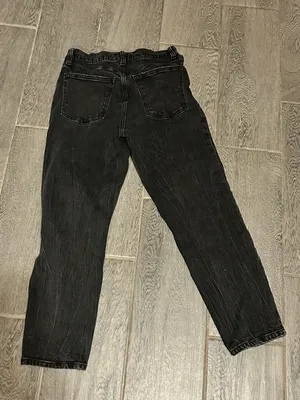 Abercrombie & Fitch Black The mom high rise jeans -size 26/2 thumbnail 14