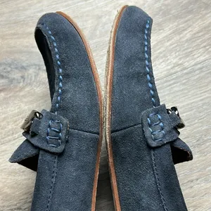 Coach Blue Suede Loafers Size 7.5 B thumbnail 7