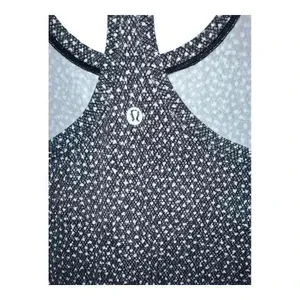 Lululemon‎ Cool Racerback Frozen Fizz White/Black, Size 4 thumbnail 4