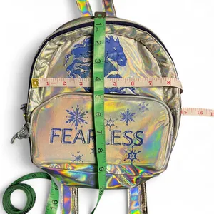 Disney Frozen II Holographic Fearless Elsa Nokk Iridescent Mini Backpack Bookbag thumbnail 6
