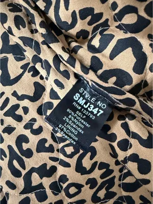 NWT POL Ditsy Floral Electric Grandpa Corduroy Quilt Cheetah Vest medium/large thumbnail 7