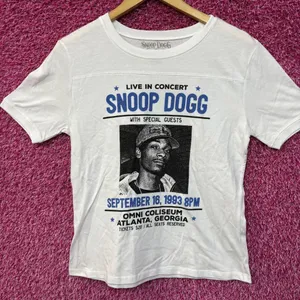 Snoop dogg white womens top size small thumbnail 1