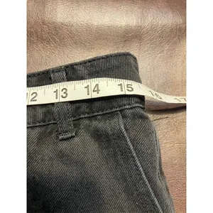 Forever 21 Women‎ Cargo Jeans Black Size 28 High Rise Wide Leg Denim Pants Baggy thumbnail 11