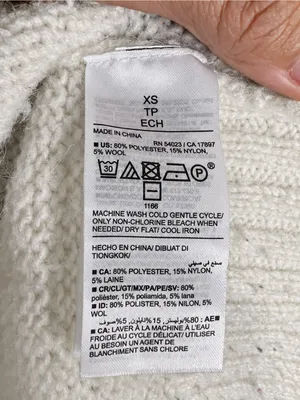 Old Navy XS Cream Brown Fair Isle Wool Blend Nordic Sweater CabinCore Ski Resort thumbnail 7
