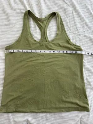 Target Women’s Racerback Tank Top in Olive Green thumbnail 2