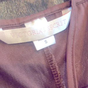Victoria’s Secret brown sheer floral lingerie skip size small thumbnail 4