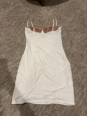 Tiger Mist White Lace-Trim Slip Dress thumbnail 4
