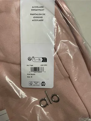 Alo Yoga NWT Accolade Sweatpants Joggers Pink Quartz Size M thumbnail 8