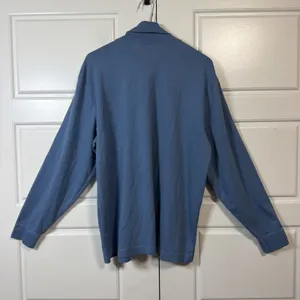 L.L.Bean Turtleneck Top Women Large Blue 100% Cotton Long Sleeve 187357 thumbnail 7