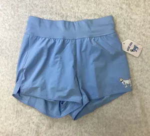 GOAT USA Womens Light‎ Blue High Waisted Athletic Running Shorts Size S NWT thumbnail 1