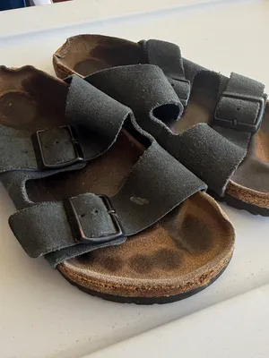 Birkenstock Black Suede Buckle Sandals Womens 37 (6-6.5) thumbnail 10