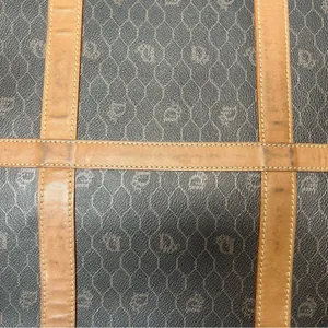 Christian Dior Black Honeycomb Trotter Boston Duffle Travel Bag 45cm thumbnail 8