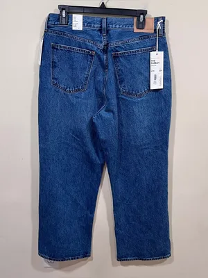 NWT Denim Forum The Farrah Hi-Rise Wide Jean size 32 short thumbnail 9