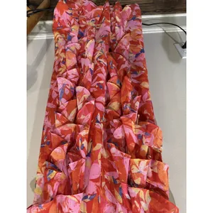 Eliza‎ J Floral Ruffle Fil Coupé Maxi Dress Size 5 Floral Sundress Slip dress thumbnail 8