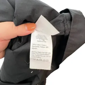 J. Crew Cottage Dress in Black‎ Square Neck Puff Sleeve Button Front Size XL thumbnail 13
