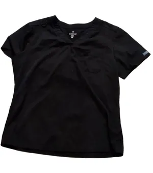 Med Couture Touch Black Scrub Top Size Large thumbnail 1