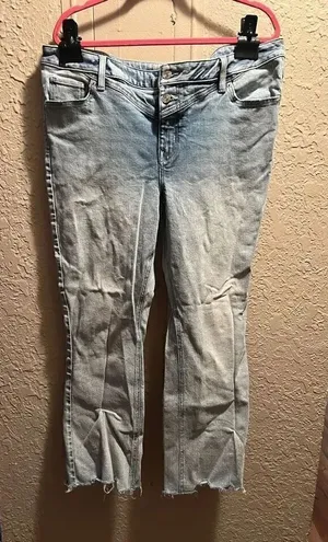 m Jeans By Maurices Light Colored Mid-Rise Kick Boot Ankle Jeans Woman’s Size 16 thumbnail 1