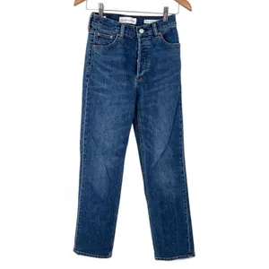 Denim Forum for ARITZIA 25 Womens Jeans Dark 28" inseam Straight Leg Classic thumbnail 2