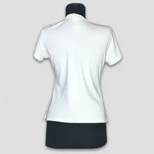 Vintage 90s Nike Swoosh Logo V Neck T Shirt White Pink Large thumbnail 2
