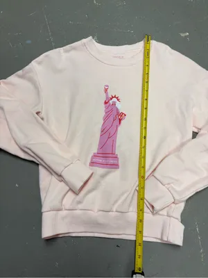 Museum of Ice Cream Statue of Liberty Pink Crewneck Sweatshirt Womens Small thumbnail 5