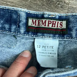90s Memphis High Rise Tapered Leg Mom Jeans Size 12 Petite 💙 thumbnail 4