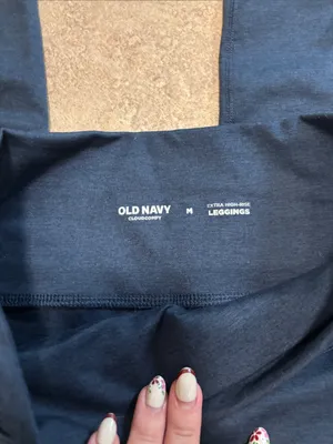 Old Navy Navy Blue High-Waist Leggings thumbnail 4
