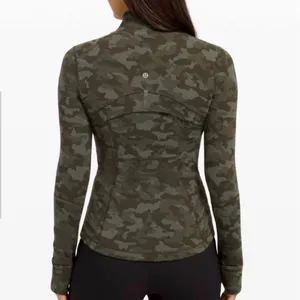 Lululemon Define Jacket Heritage Camo Dark Olive Green Twill Size 6 RARE thumbnail 3