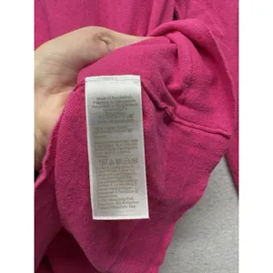 J.CREW Women’s Cotton Teddie Sweater Hot Pink Size Medium 100% Cotton thumbnail 3
