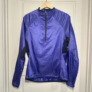 On Cloud Running Women's Half Zip‎ Zero Jacket Twilight Size Medium Purple thumbnail 2