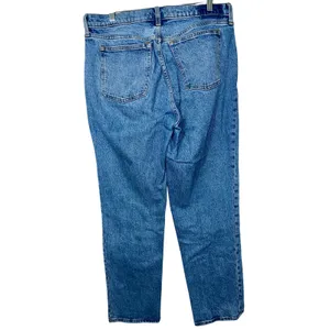 Abercrombie & Fitch Curve Love The Straight Mid Rise Blue Denim Jeans Size 30 10 thumbnail 2