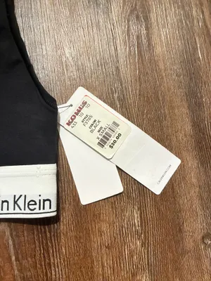 Calvin Klein Black Modern Cotton Racerback Bralette thumbnail 3