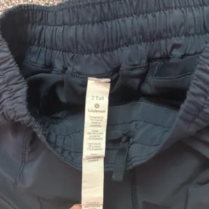 Lululemon Navy Blue Shorts Lightweight Elastic Waist thumbnail 3