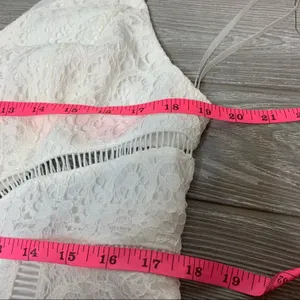 NWT ASOS‎ lace midi dress ladder trim white thumbnail 5
