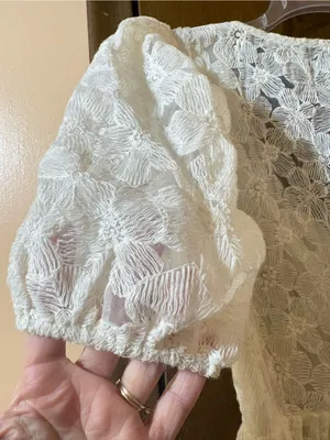 En Saison white floral eyelet lace tiered maxi dress thumbnail 6