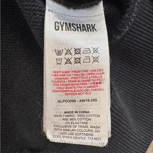Gymshark Crop Pullover Schwarz 24/7 Cropped Black Crewneck Medium thumbnail 8