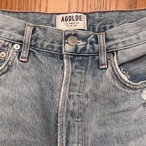 AGOLDE Parker Vintage Distressed Cut Off‎ Denim Shorts in Swapmeet Size 26 thumbnail 10