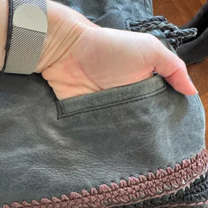 The Sak Black Leather Heritage Drawstring Bucket Bag soft leather bag thumbnail 8