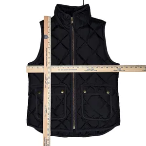 J. Crew‎ Women's Excursion Quilted Puffer Vest Down Filled Black Size Small thumbnail 3