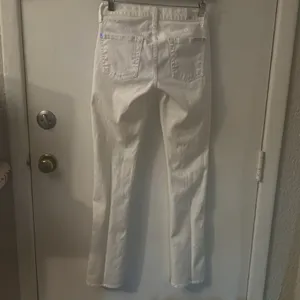 7 For All Mankind 7FAM White Jeans 24 Boho Casual Festival Hippie Minimalist thumbnail 4
