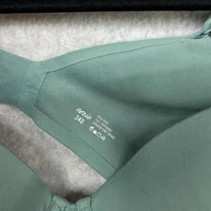 Aerie Real Free Full Coverage Bra 34B Sage Green Underwire thumbnail 4