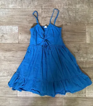 Roxy Blue Spaghetti-Strap Summer Dress thumbnail 1
