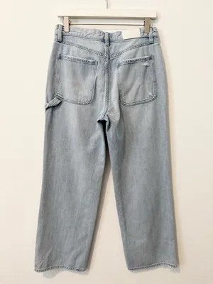 Pistola Dylan Carpenter Jeans Size 26 Wide Leg Baggy Light Wash Denim Utility thumbnail 12
