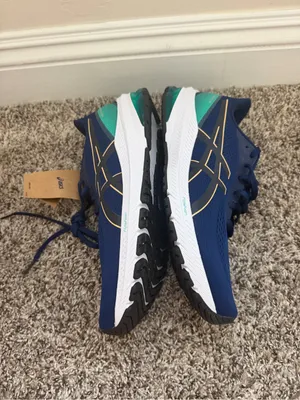 ASICS Navy and Teal Men's Running Shoes thumbnail 5