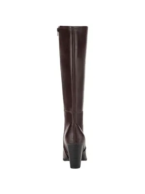 NWT Style & Co. Tall Knee-High Heeled Boots 10011011000 Chocolate Brown 9.5M thumbnail 3