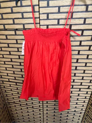 No boundaries red poplin cotton dress size large thumbnail 3
