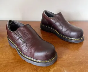 Dr Martens • Resistor ST slip on loafer chunky platform industrial brown leather thumbnail 13