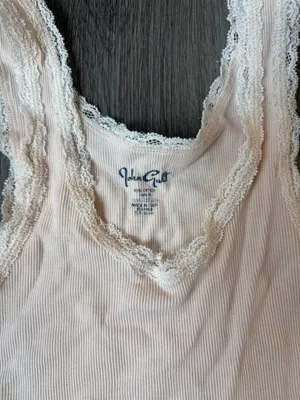 John Galt baby pink lace tank thumbnail 2