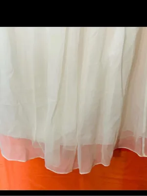 Donna Morgan Ivory Strapless Sweetheart Tulle Midi Dress thumbnail 7